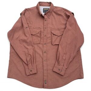 Woolrich 2XL Men's Rust Button-Down Flannel Shirt